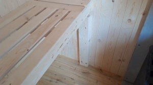 Мини-баня 2,8х1,8 с новой конструкцией крыши. Модульные бани Иркутск.