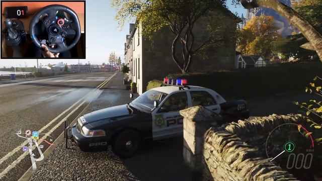 2010 Ford Crown Victoria Police Interceptor - Forza Horizon 4 (Logitech g29) steering wheel gamepla смотреть онлайн
