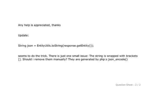 Android : get json from HttpResponse смотреть онлайн