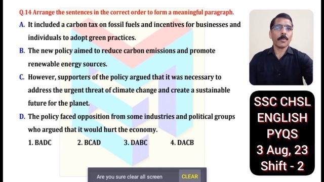 SSC CHSL ENGLISH // All sets of 2023 // PYQ Discussion - 6 // Held on 3 August, 2023 // Shift - 2 смотреть онлайн