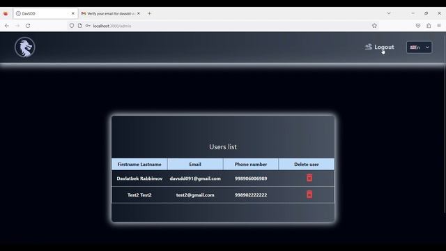Authentication project. REACT + VITE + FIREBASE. смотреть онлайн