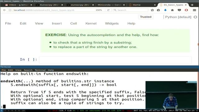 EuroSciPy 2017: Python (1/2) смотреть онлайн