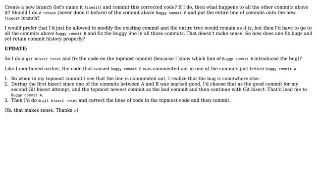 Software Engineering: Git Bisect found the buggy commit. Now what? смотреть онлайн