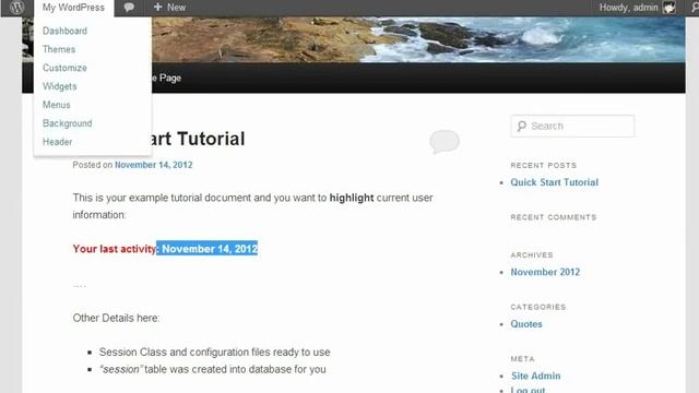 Quick Start for WordPress Sessions Plugin смотреть онлайн