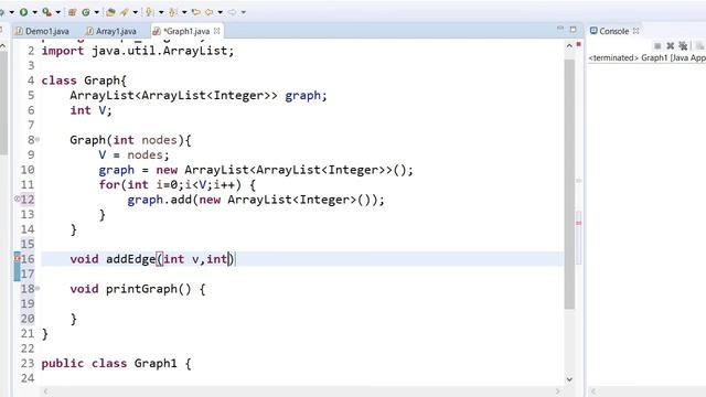 How to implement a graph in Java using ArrayList смотреть онлайн