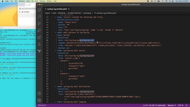 Setting up Syslog-ng using ansible смотреть онлайн