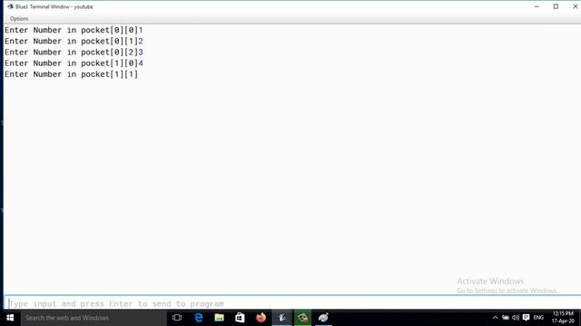 Java program to read a matrix and print it's Minor diagonal (Hindi) смотреть онлайн