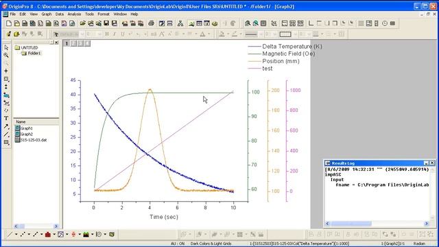 Graphing: Origin 8: How to make a Multi-Y Plot using pre-installed templates. смотреть онлайн