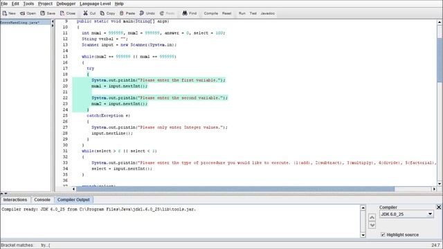 Java Programming Beginners Tutorial #10 - Error Handling (Try/Catch statements) смотреть онлайн