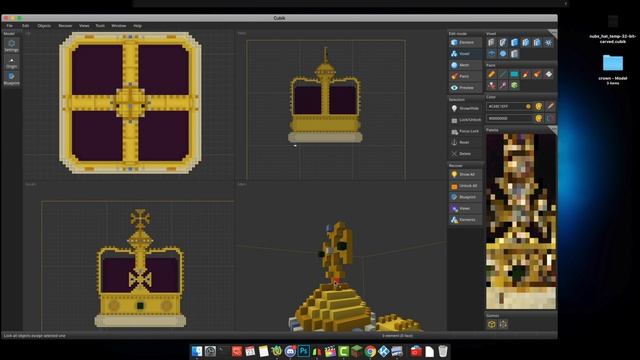 Minecraft 3D Modeling | "King Crown" | Voxel Art | Cubik Studio (time-lapse) смотреть онлайн