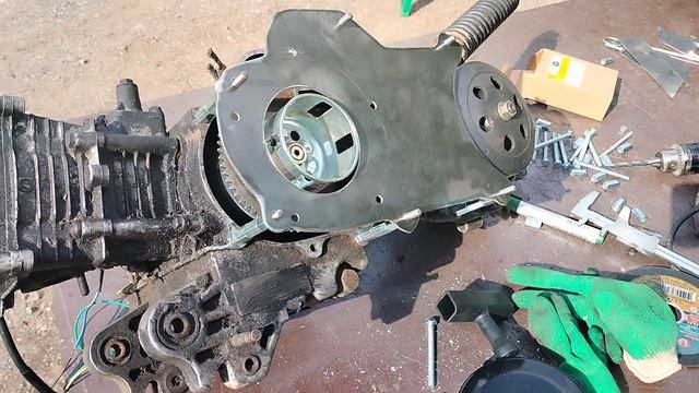 Ручной стартер армстартер на скутер 139QMB. Тюнинг.