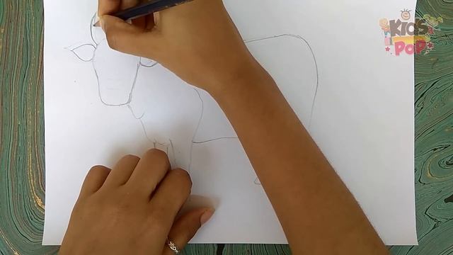 How to Draw a Cow SIMPLE & EASY Drawing for Kids смотреть онлайн