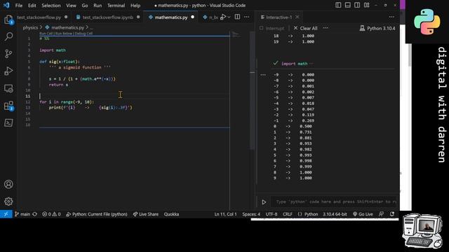 sigmoid function in python смотреть онлайн