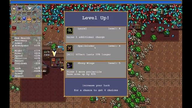 New Garlic and Birds! The Knockback build! | Vampire Survivors смотреть онлайн