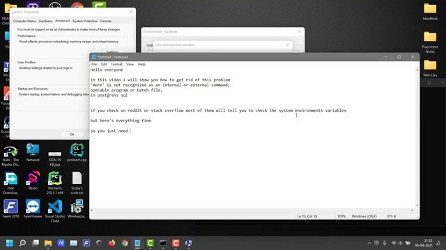 PostgreSQL command line issue ('more' is not recognized as an internal or external command ) fix смотреть онлайн