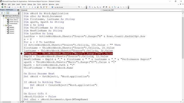 P2 - Performance report Tool by using VBA & Mailmerge | Convert PDF | Convert Word | Kallanai YT смотреть онлайн