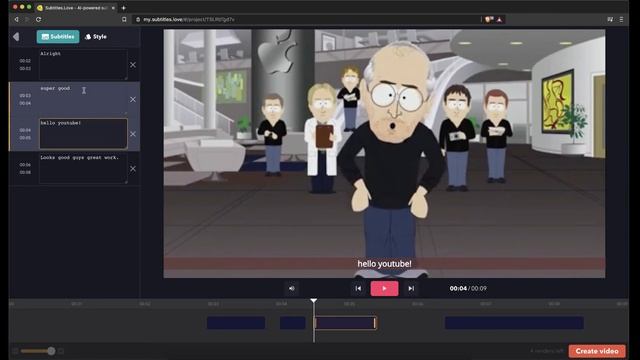 How to add subtitles to video? | My favorite online .SRT subtitle editor. смотреть онлайн