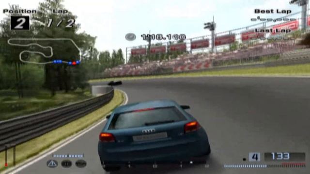 Гран Туризмо 4 (Онлайн Тест Версия) Ауди А3 3.2 Куатро Геймплей смотреть онлайн
