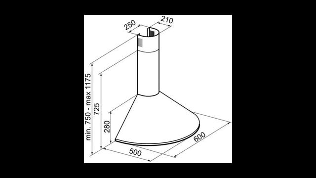 Вытяжка 60 см Korting — Вытяжки кухонные смотреть онлайн