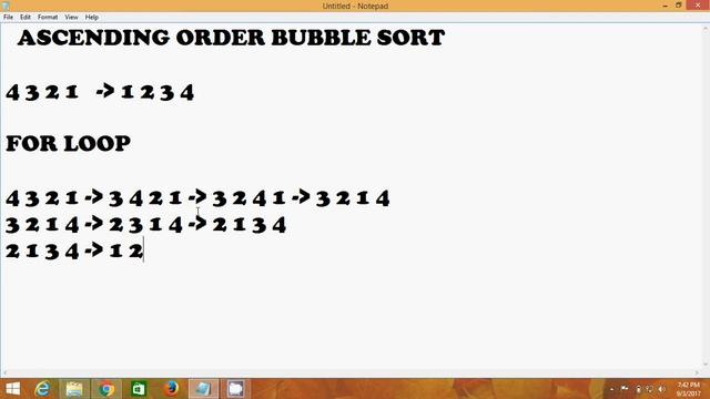 How to sort an array in ascending order using bubble sort смотреть онлайн