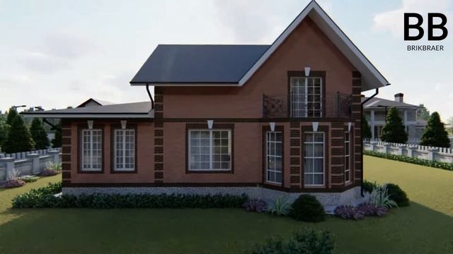 Строительство домов Ростов-на-Дону.Проект дома 293 кв.м. смотреть онлайн