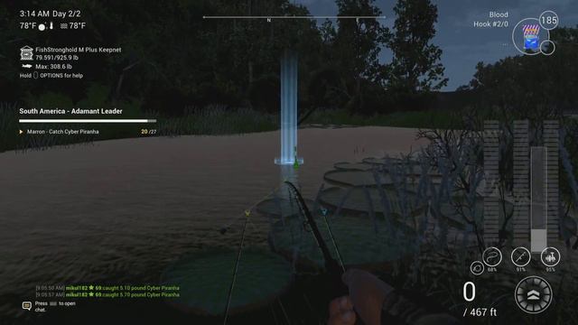 Fishing Planet Marron River Cyber Piranha HOTSPOT смотреть онлайн