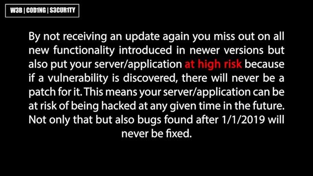 PHP 5.0/7.0X are EOL (End of Life) - Upgrade now смотреть онлайн