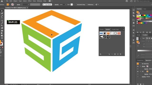 Design a Simple Cube logo with any letter - Adobe Illustrator Tutorial смотреть онлайн