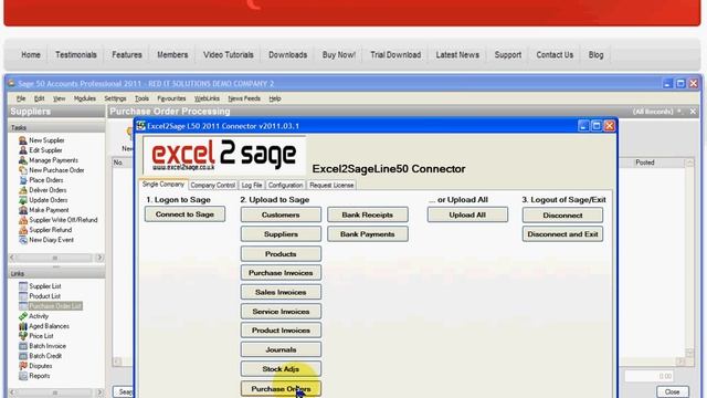 Excel2Sage: How to import Purchase Orders into Sage 50 from Excel смотреть онлайн