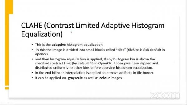 OpenCV Training Session #3 Advanced Function of OpenCV | 2. Image Enhancement techniques