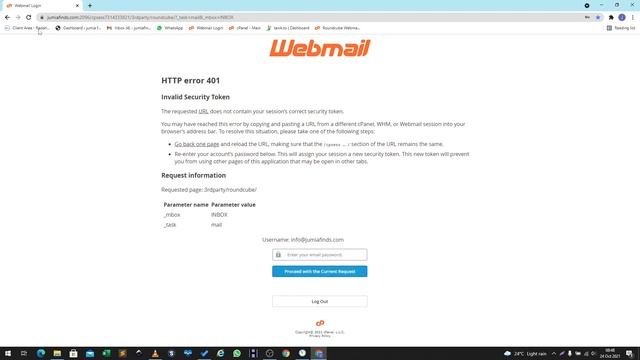 Webmail login error смотреть онлайн