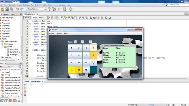 Java Puzzle/ Rompecabezas en java netbeans (download project) смотреть онлайн