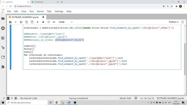 Extraer números desde WhatsApp con Python y Selenium - Web Scraping смотреть онлайн