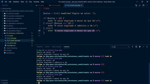 PHP para Iniciantes #10 - Estruturas Condicionais смотреть онлайн