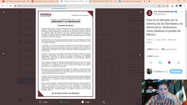 SHEINBAUM LAYDA Y GOBERNADORES DE LA 4T SE DEFIENDEN DEL INE Y TEPJF смотреть онлайн
