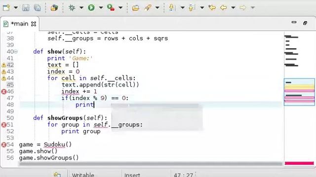 Learn Python making Sudoku Solver: Step 4 - Clean up game view смотреть онлайн