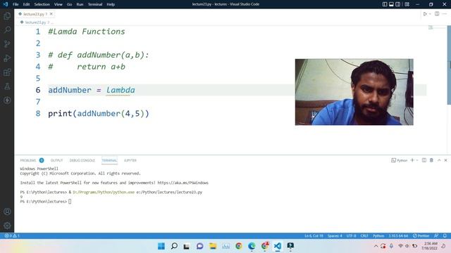 22-Lambda function in python | Anonymous function|Python Tutorials For Absolute Beginners In Englis смотреть онлайн