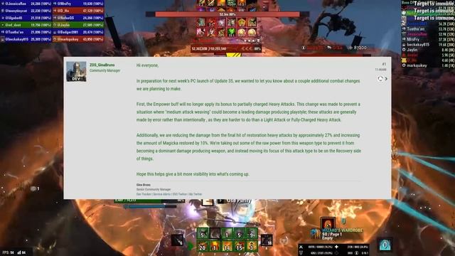 Medium Weaving and Restoration Staff Heavy Attacks NERFED ? | The Elder Scrolls Online - Lost Depth смотреть онлайн