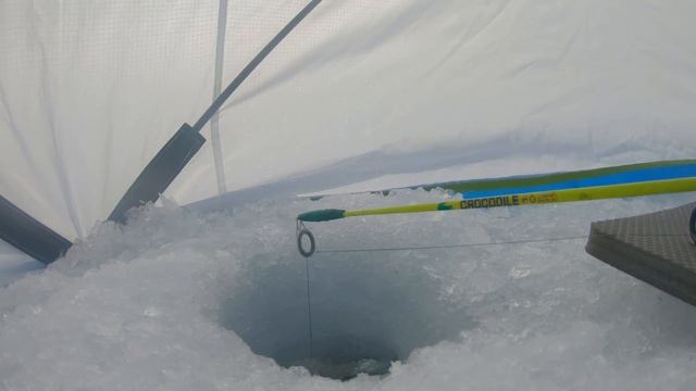 Рыбалка зимой на байкальского омуля на глубине 185 метров. Поклевки омуля. смотреть онлайн