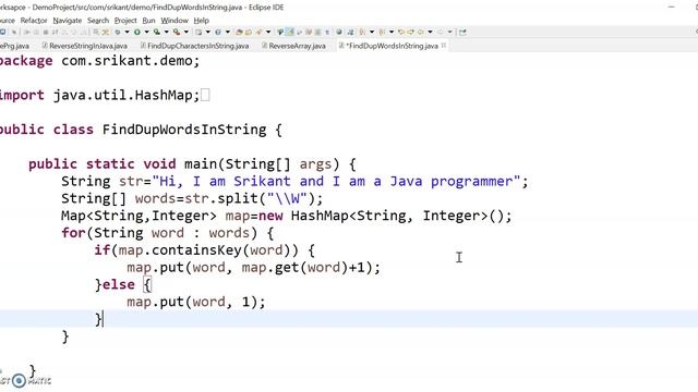 Java Program to Find Duplicate Words in a Regular Expression? смотреть онлайн