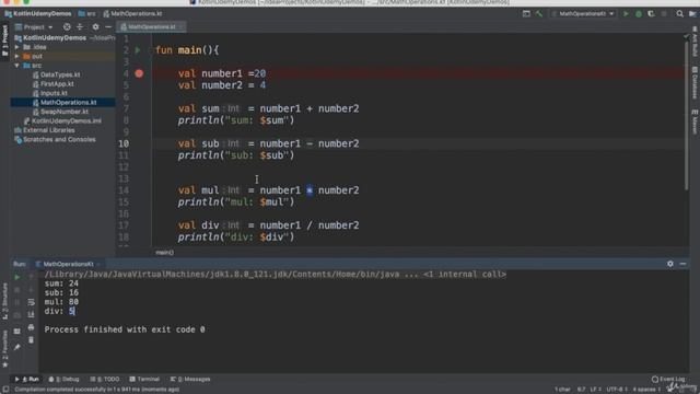 #4 Math operations in Kotlin смотреть онлайн