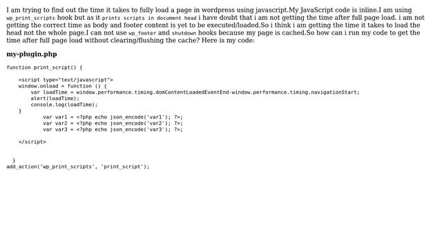 Wordpress: Execute inline javascript in wordpress after page fully loaded смотреть онлайн