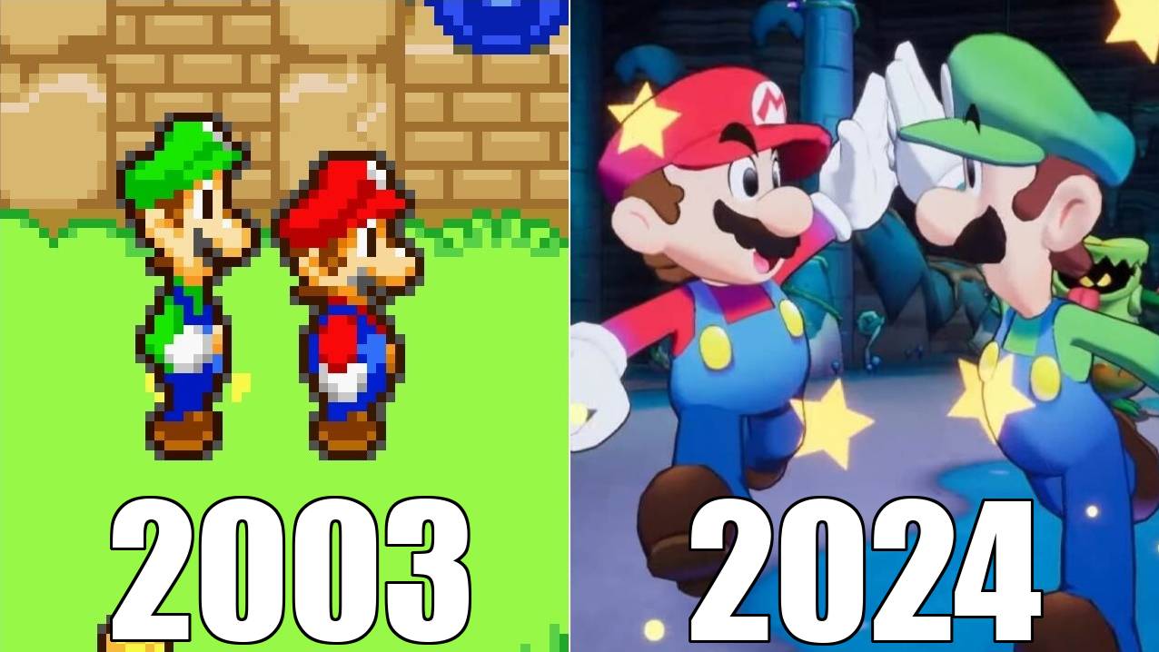 Эволюция серии игр Mario & Luigi [2003-2024] смотреть онлайн