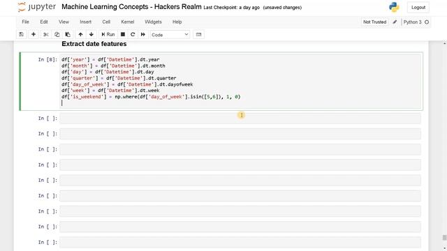 How to Extract Features from Datetime Attribute | Python смотреть онлайн