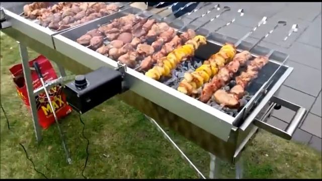 Мангал из нержавеющей стали - Edelstahlgrill Schaschlikgrill смотреть онлайн