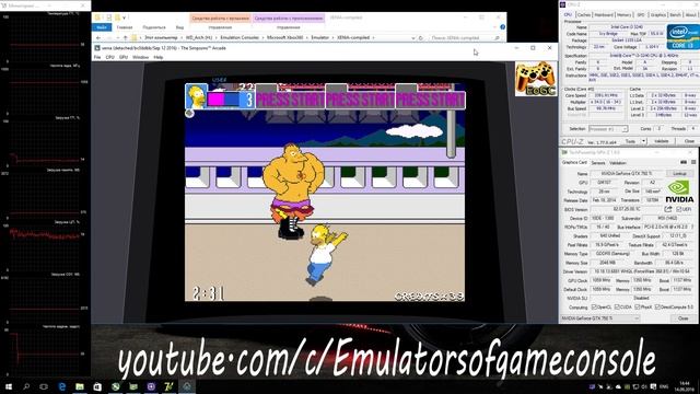 XENIA Xbox 360 Emulator - The Simpsons Arcade Game (2012). Gameplay. OpenGL. Test run on PC #1 смотреть онлайн