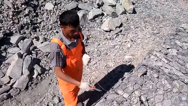 вязка крышек габионов