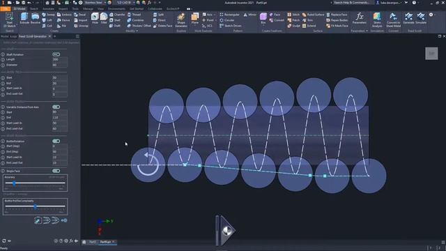 The Feed Scroll Generator App For Autodesk Inventor - Whats New in V4! смотреть онлайн