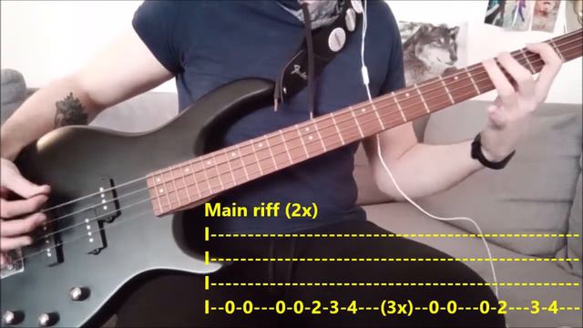 Volbeat-I only wanna be with you (bass cover+tabs) #volbeat #volbeattabs #volbeatbass #basstabs смотреть онлайн