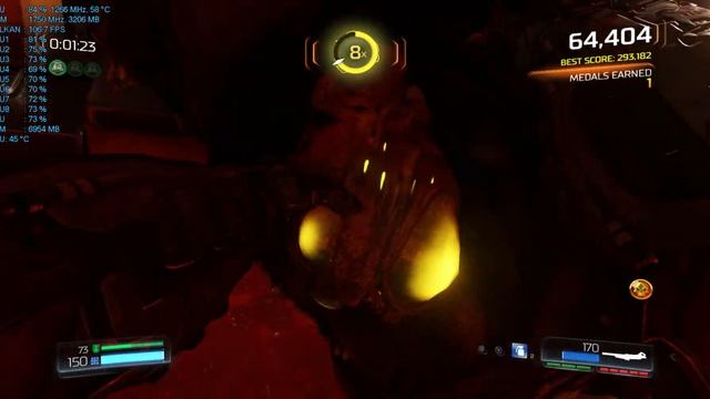 Ryzen 5 1400 + RX 480 4GB Gaming - Doom Vulkan - 1080p Ultra Settings смотреть онлайн